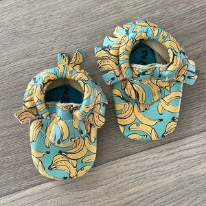 Limited addition freshly picked banana moccasins
